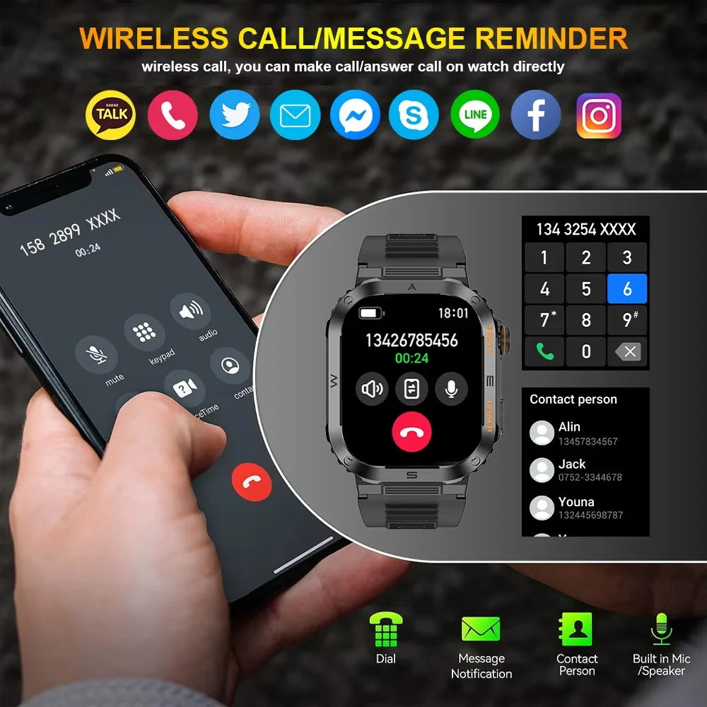 Military Smart Watch 2025