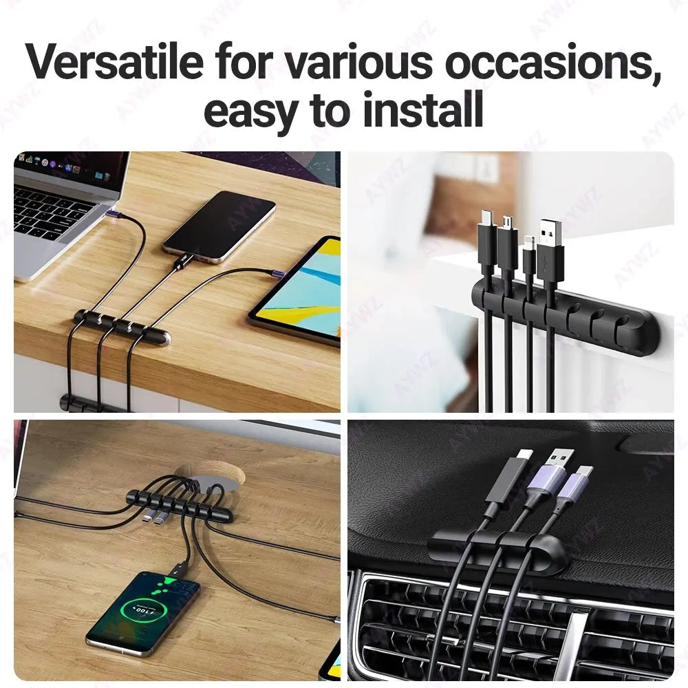 Adhesive Cable Holder Clips Cord