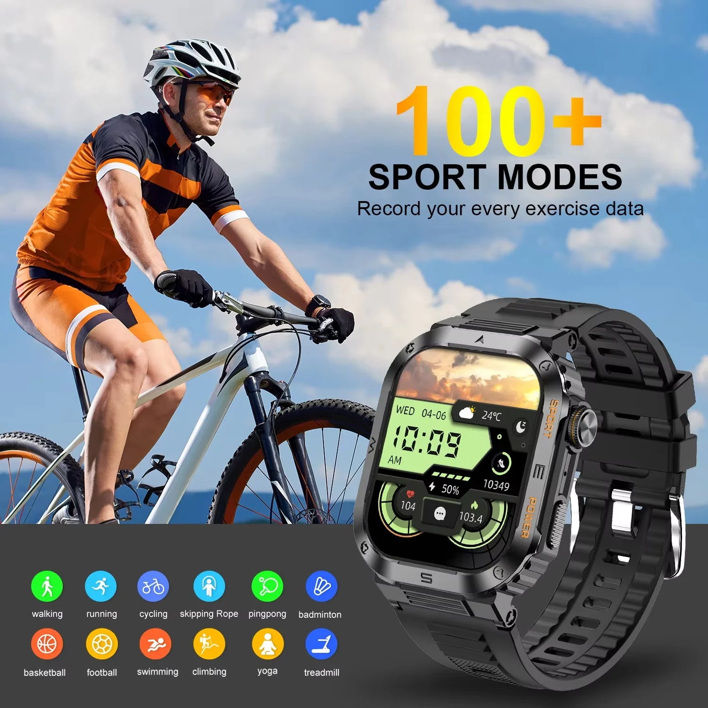 Military Smart Watch 2025