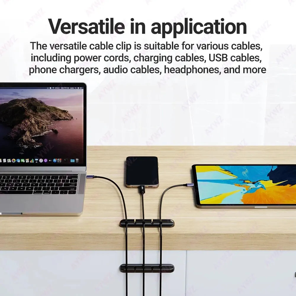 Adhesive Cable Holder Clips Cord