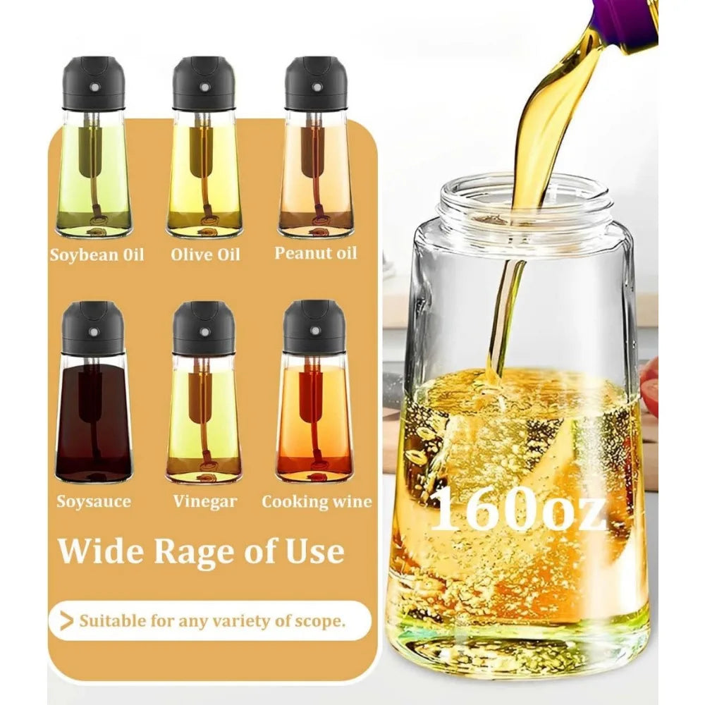 1-2PCS 2in1 Spray Oil Dispenser