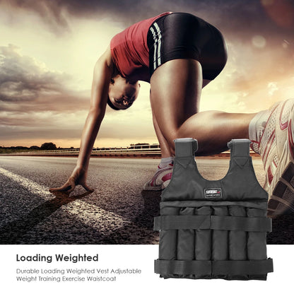 3-50KG Durable Weighted Vest Adjustable Weight Training Exercise