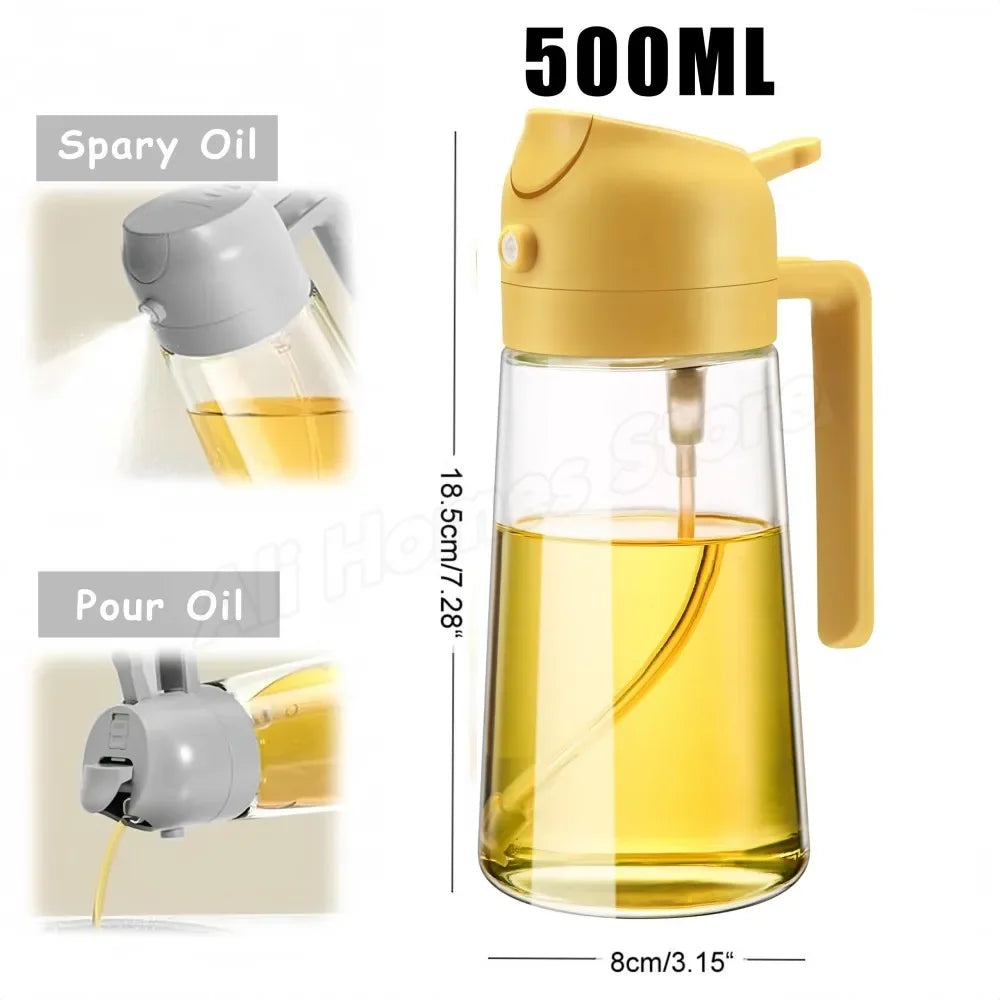 1-2PCS 2in1 Spray Oil Dispenser
