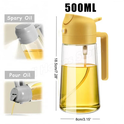 1-2PCS 2in1 Spray Oil Dispenser