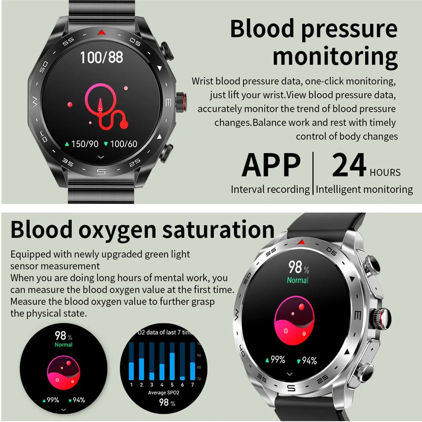 Smart Watch TWS 2-in-1 Bluetooth Earphones HIFI