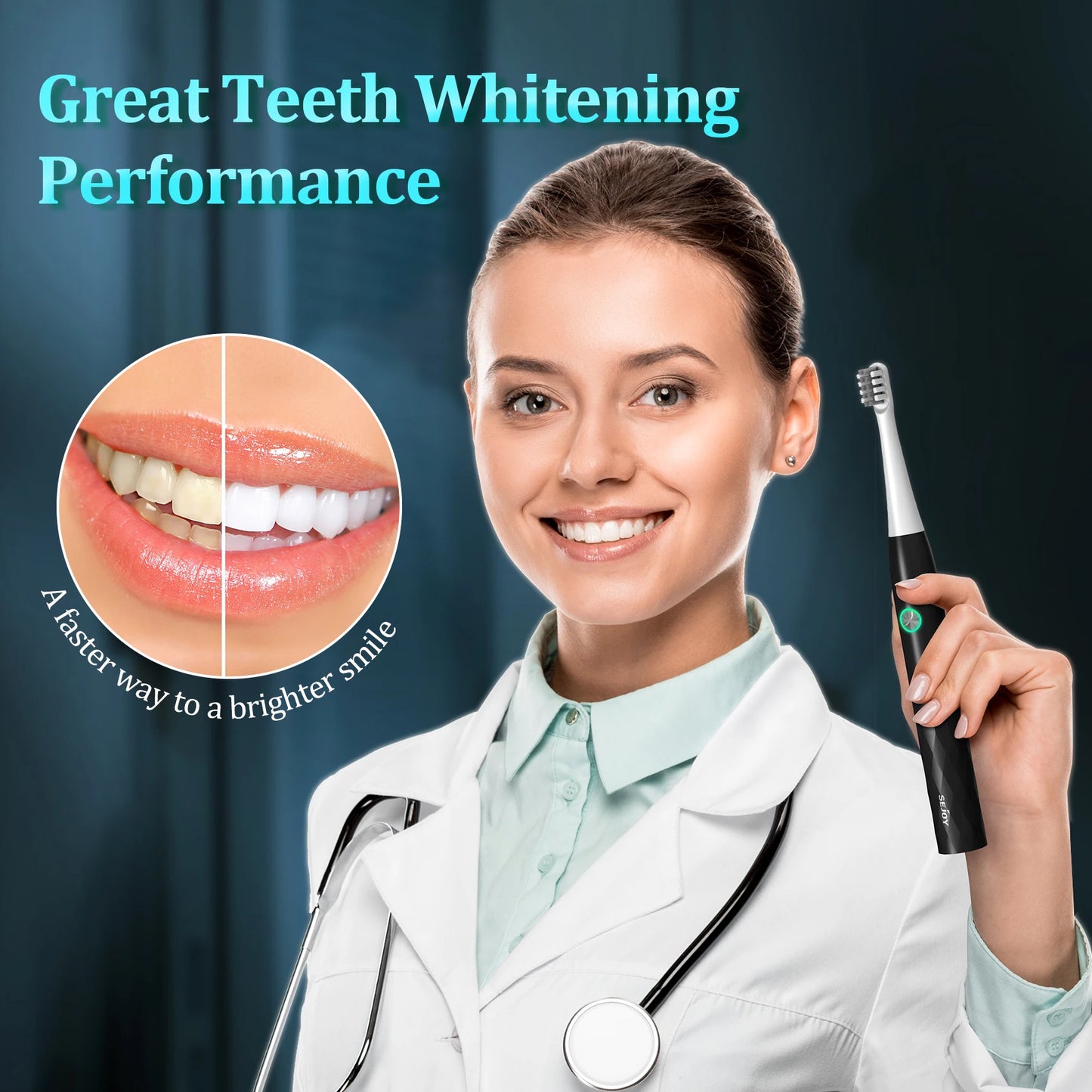SEJOY Sonic Oral Cleaning Electric Toothbrush
