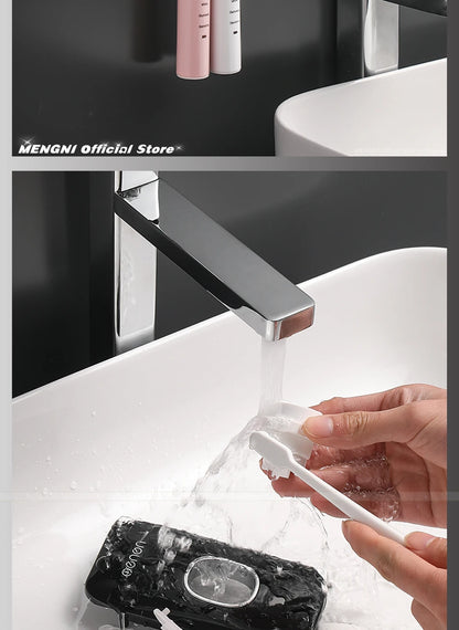 Automatic Toothpaste Dispenser with Toothbrush Holder