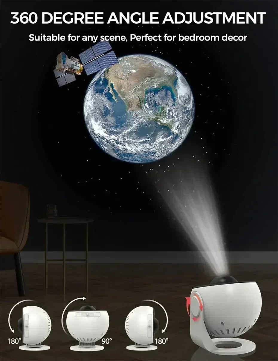 Starry Sky Night Light Galaxy Projector 360°Rotate Planetarium