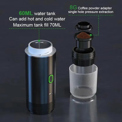 Travel Electric Espresso Machine 3 in 1 Portable Coffee Maker