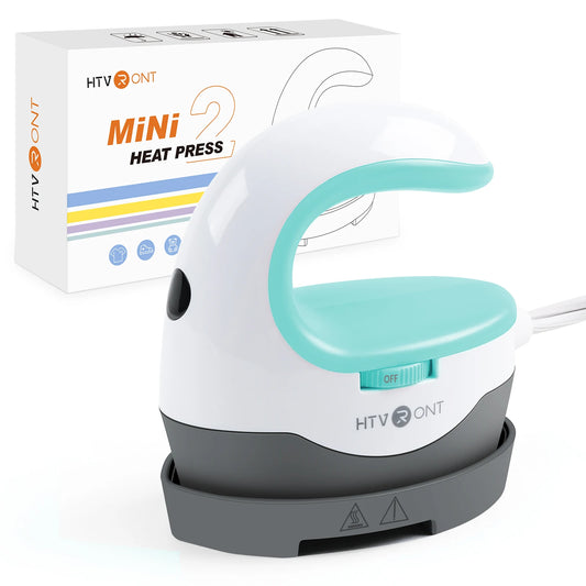 HTVRONT 2nd Gen Portable MINI Heat Press Machine DIY Auto