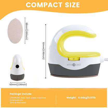 HTVRONT 2nd Gen Portable MINI Heat Press Machine DIY Auto