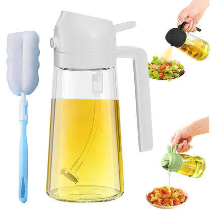 1-2PCS 2in1 Spray Oil Dispenser