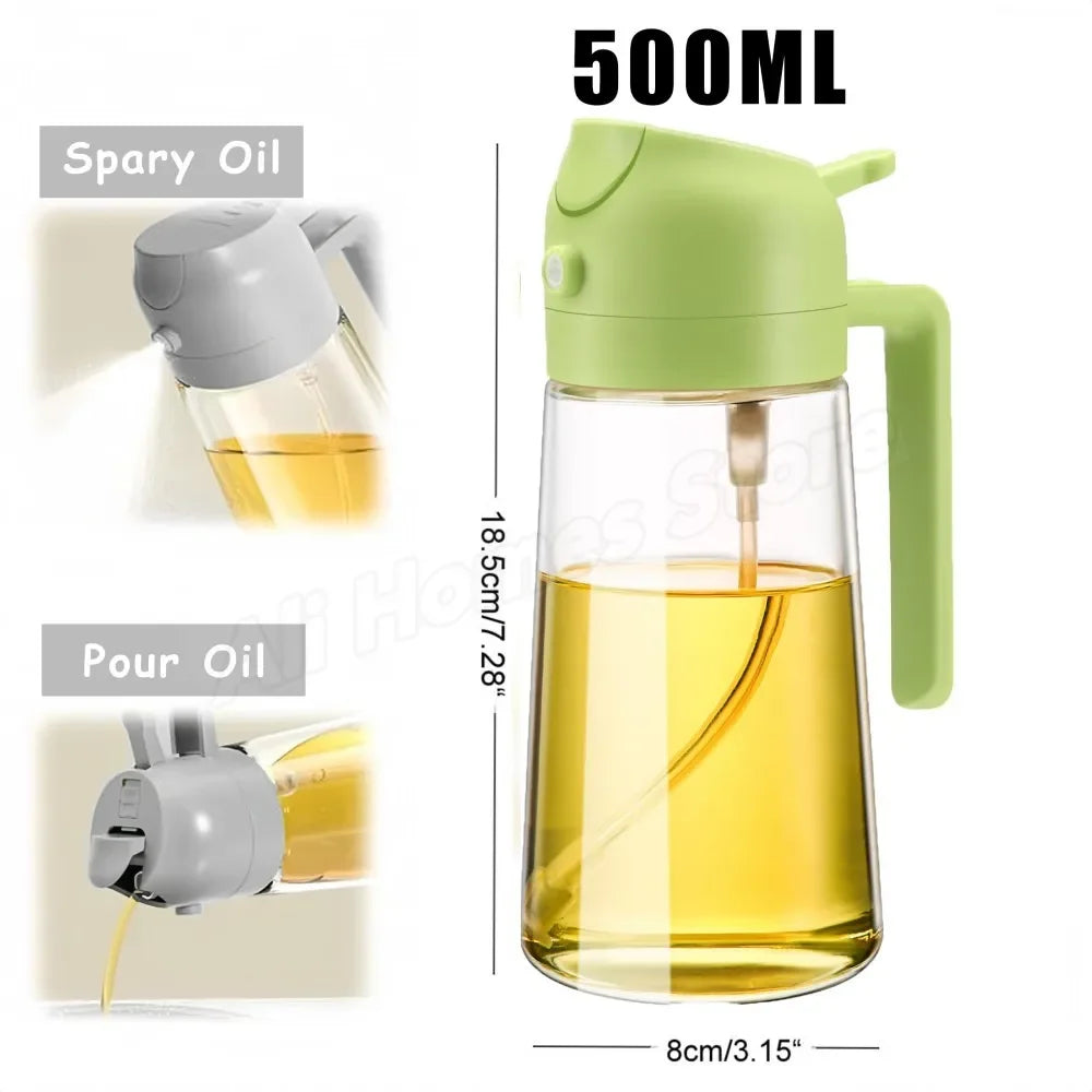 1-2PCS 2in1 Spray Oil Dispenser