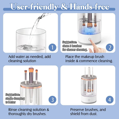 USB Electric Makeup Brush Cleaner Portable 3 in 1