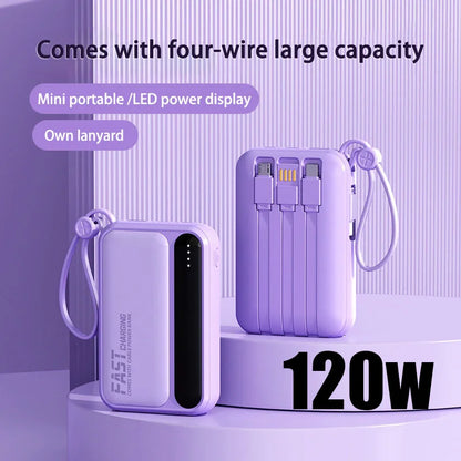 Portable Mini Power bank 120W New