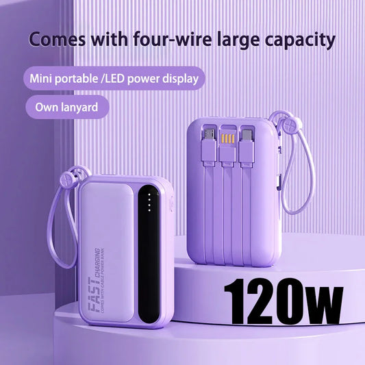 Portable Mini Power bank 120W New
