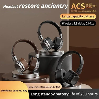 New Retro on ear headphones wireless Bluetooth