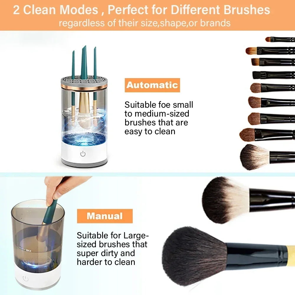 Electric Makeup Brush Cleaner Makeup Brushes