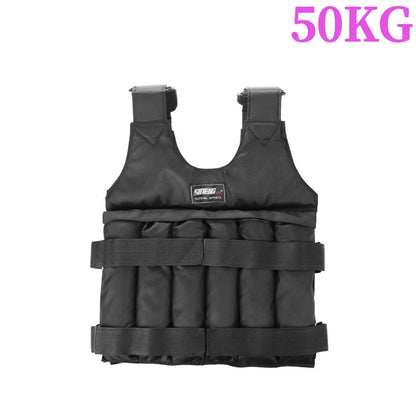 3-50KG Durable Weighted Vest Adjustable Weight Training Exercise