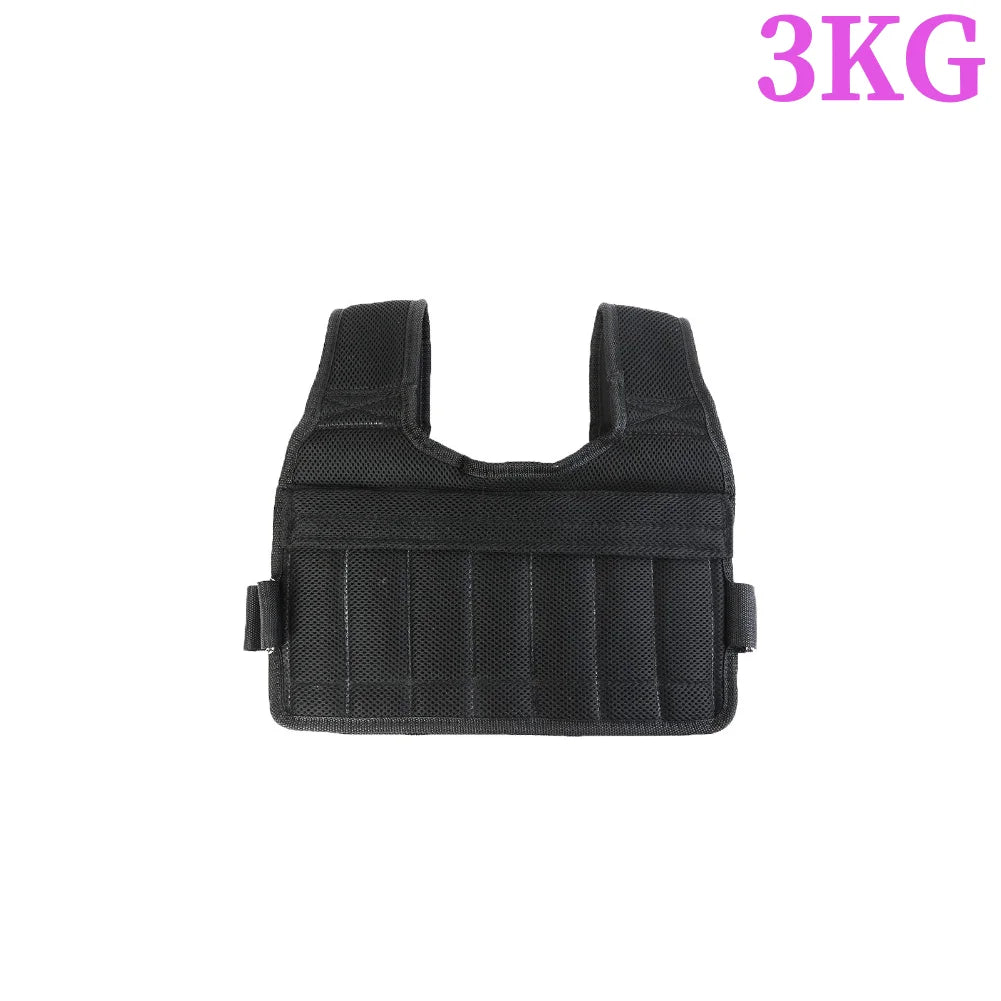 3-50KG Durable Weighted Vest Adjustable Weight Training Exercise