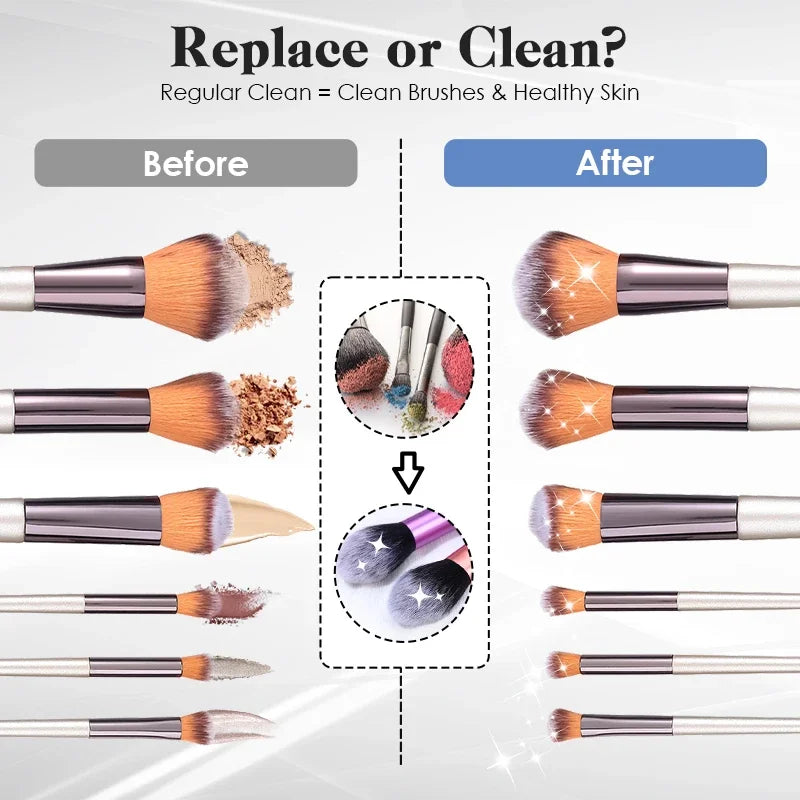 USB Electric Makeup Brush Cleaner Portable 3 in 1