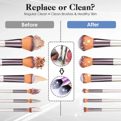 USB Electric Makeup Brush Cleaner Portable 3 in 1