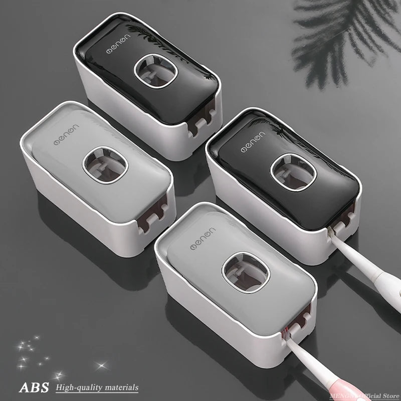 Automatic Toothpaste Dispenser with Toothbrush Holder