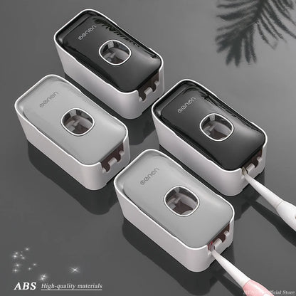 Automatic Toothpaste Dispenser with Toothbrush Holder