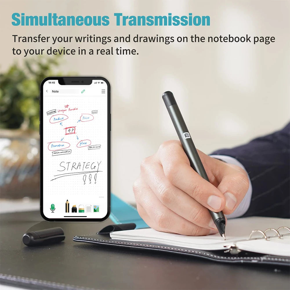 SyncPen3 Set Smart Digital Pen with Smart Notebook & LCD Writing