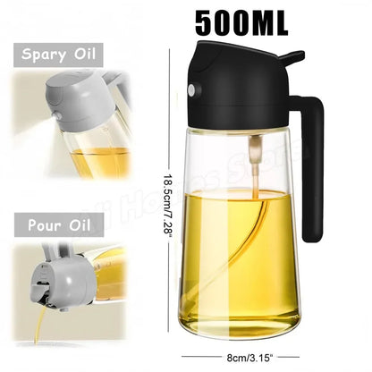 1-2PCS 2in1 Spray Oil Dispenser
