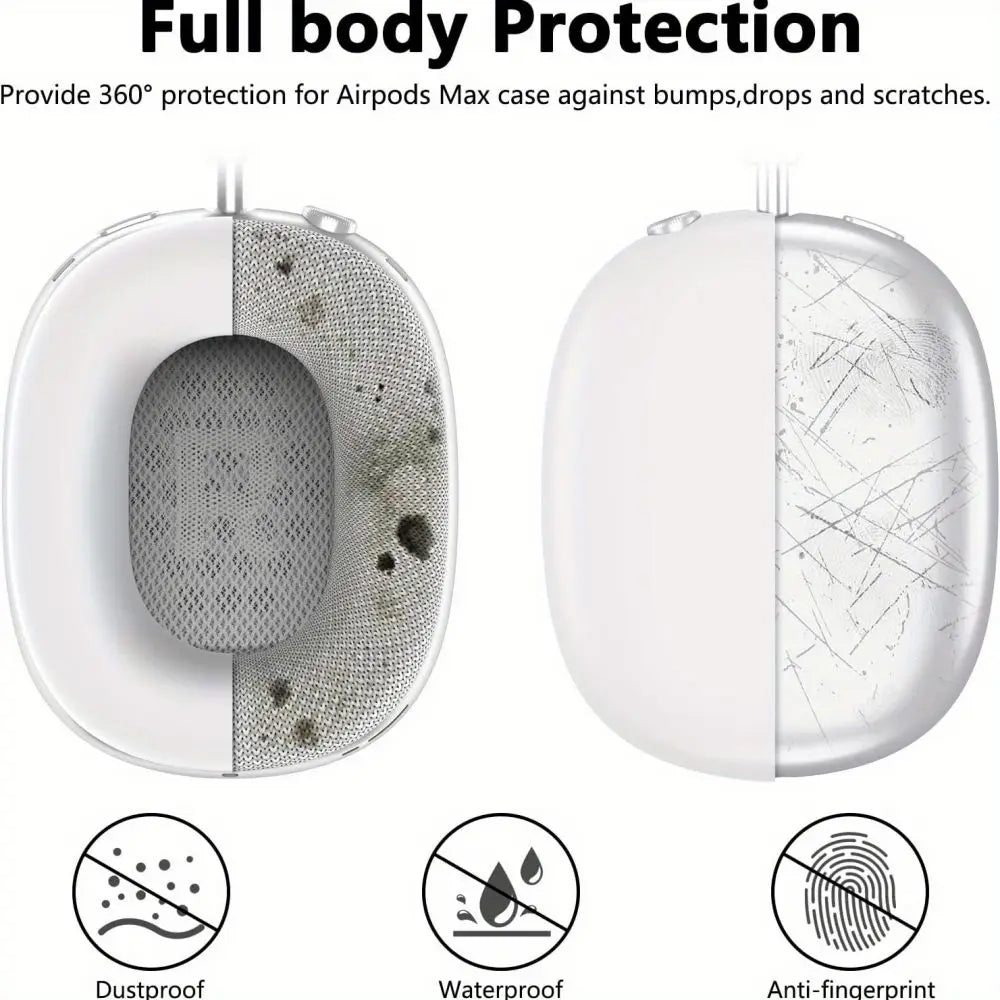 3 in 1 Soft Silicone Skin Protector Headphones Case For Airpods Max